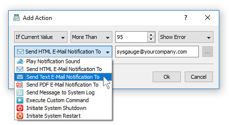 SysGauge E-Mail Notifications