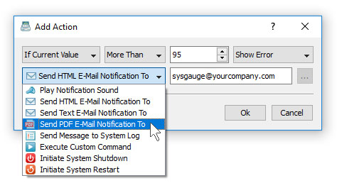 Sound and E-Mail Notifications